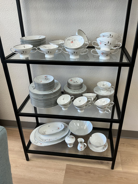 Complete “Japanese Quince” China Set by German maker Rosenthal