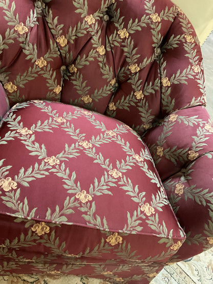 Sherrill Floral Tufted Accent Chair