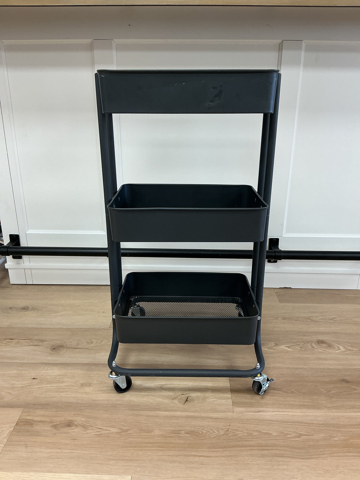 3 - Tier Metal Rolling Cart