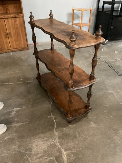 3-Tier Turned Spindle Shelf