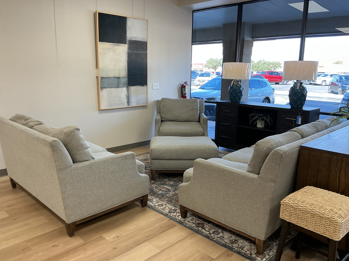 Gray Upholstered 4pc Living Room Set