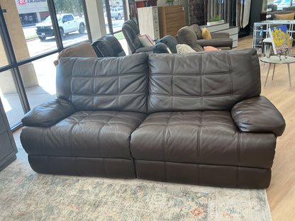Faux Leather Double Reclining Manual Loveseat