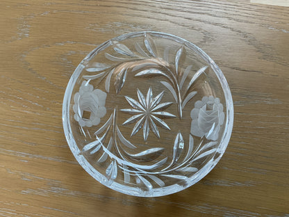 Clear Cut Glass Candy dish/bowl