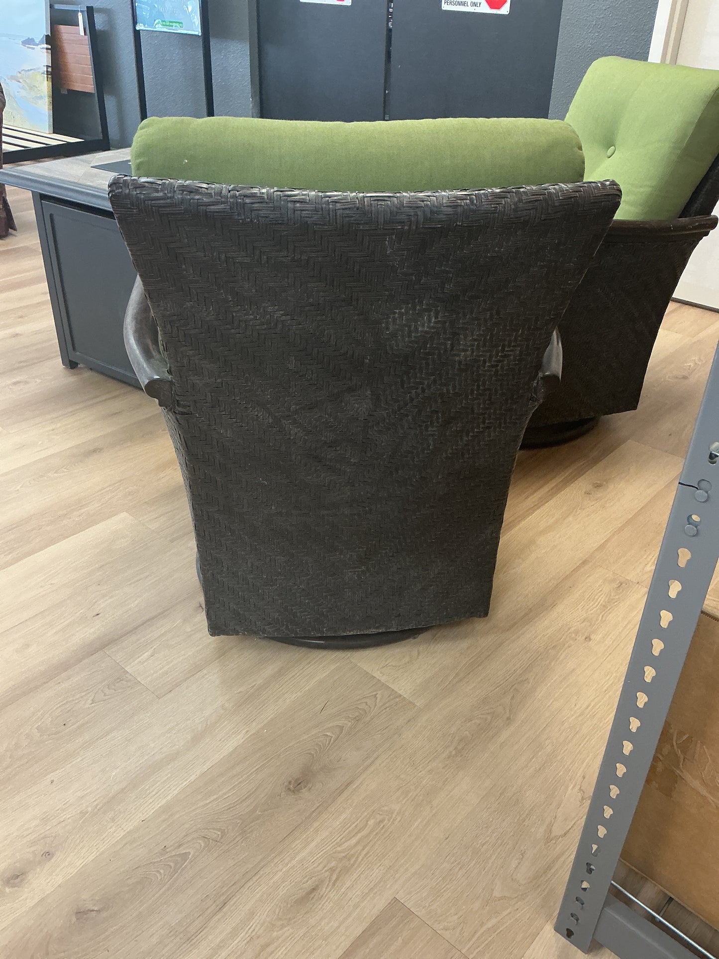 Rattan Glider Swivel Chair