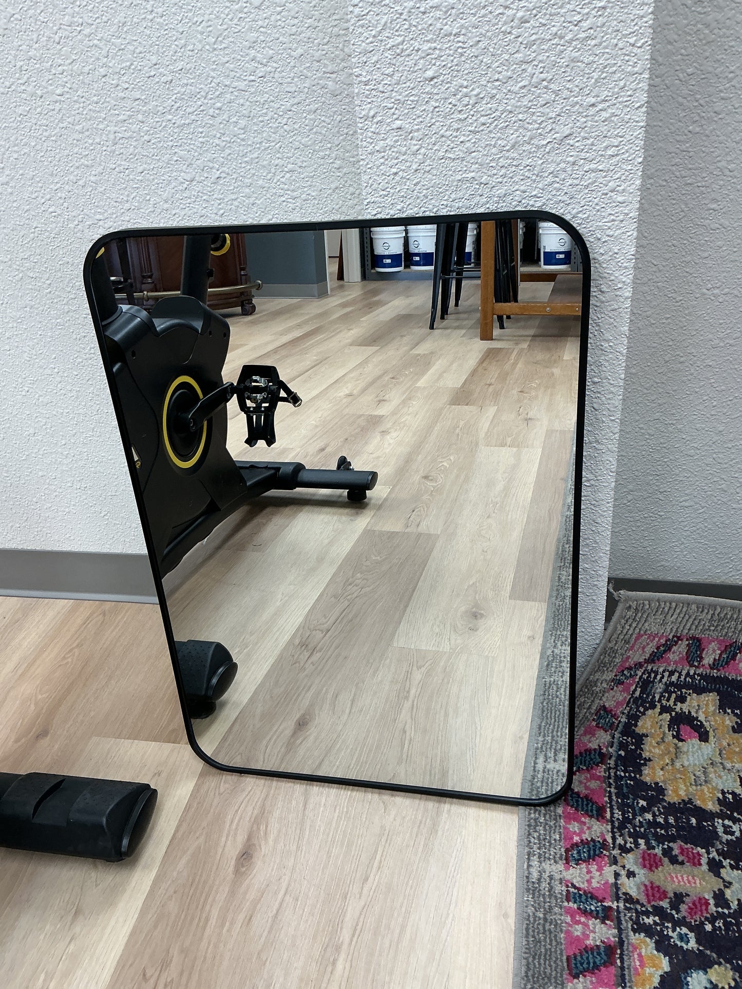 Black Metal Framed Mirror