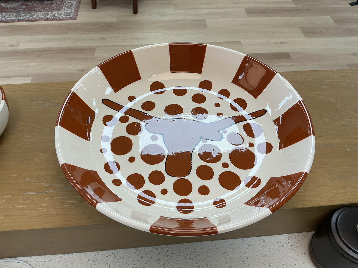 TEXAS Longhorns Ceramic Chip & Dip