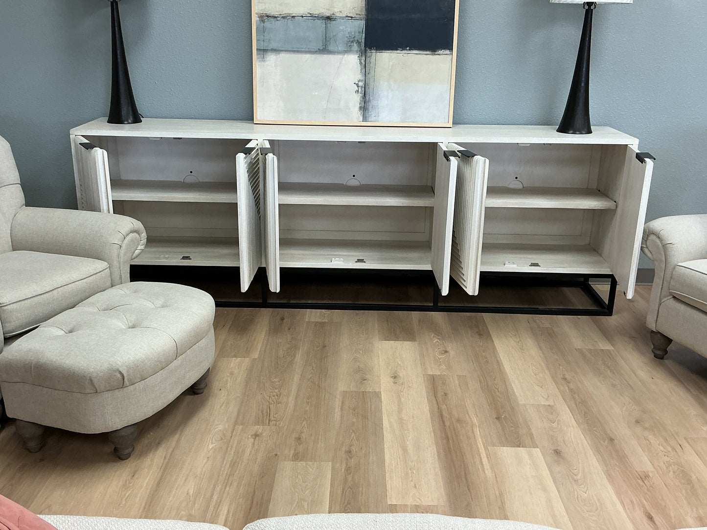 Keelah 108” Solid Wood Sideboard