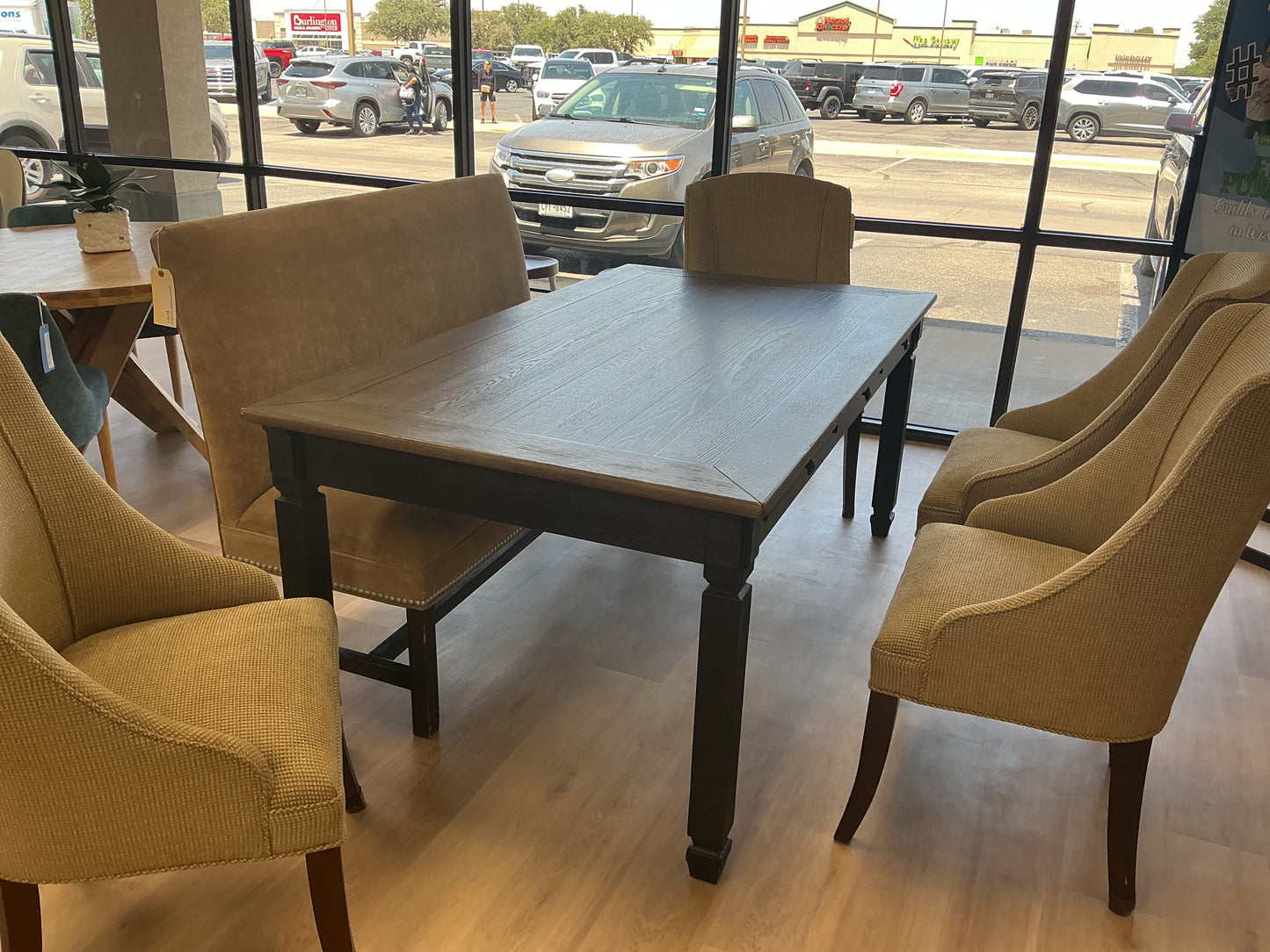 Farmhouse Dining Table w/Storage Drawers