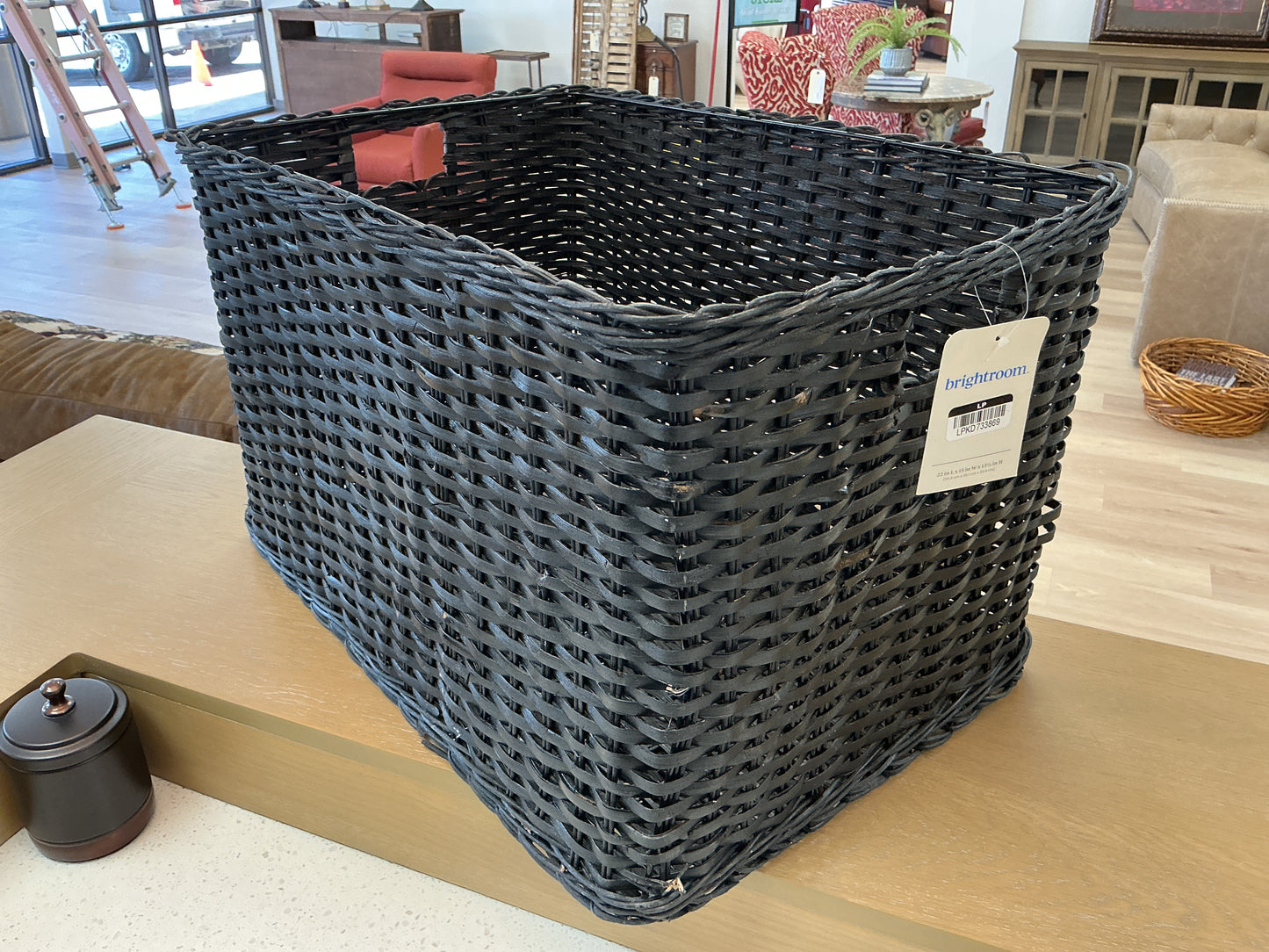 XL Woven Rattan Crate