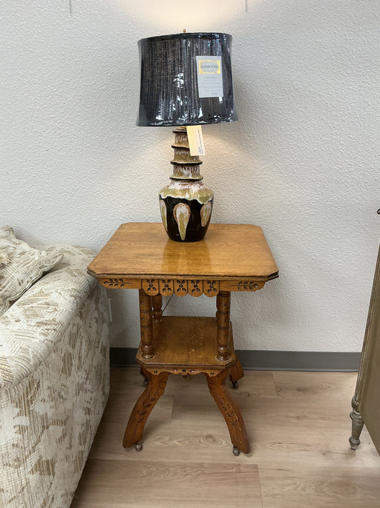 Vintage Tiger Accent Table