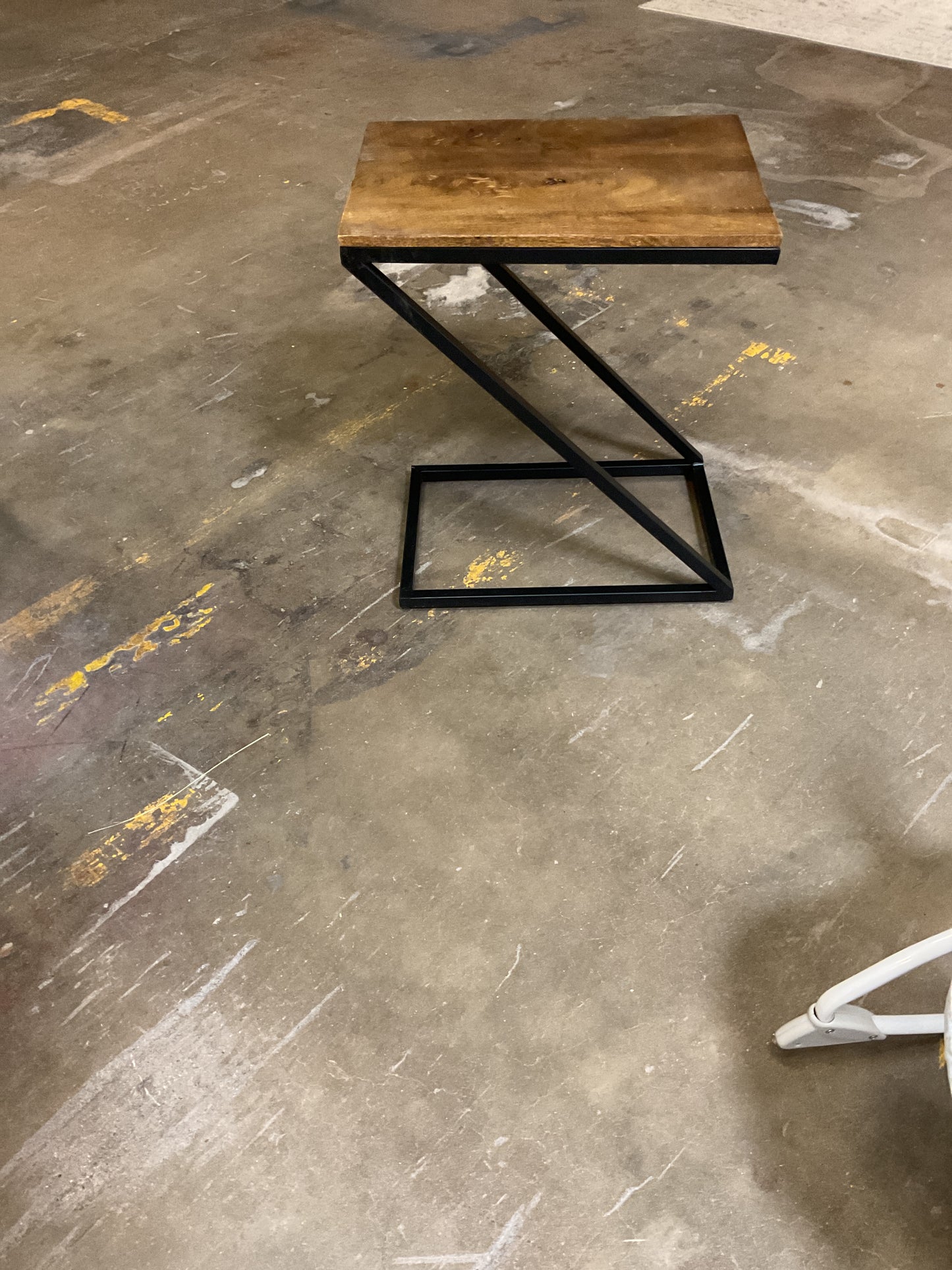 Mango Wood Z Side Table