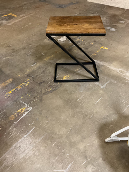 Mango Wood Z Side Table