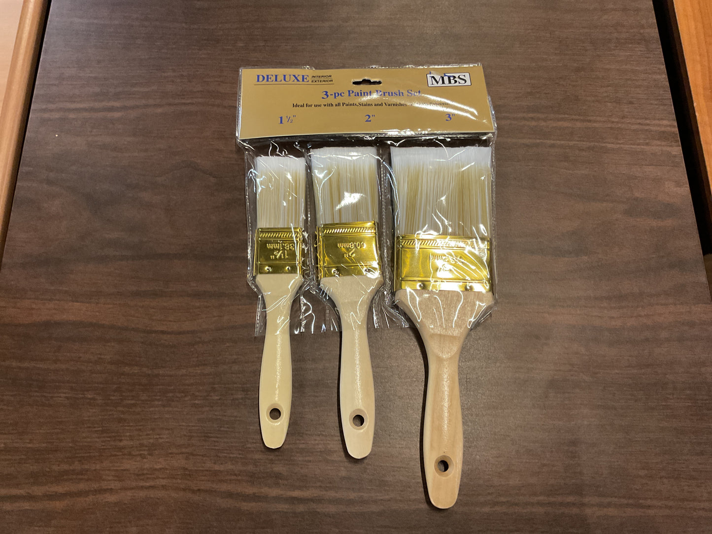 Paint Brush 3 Pc Set (1-1/2”,2” & 3”)