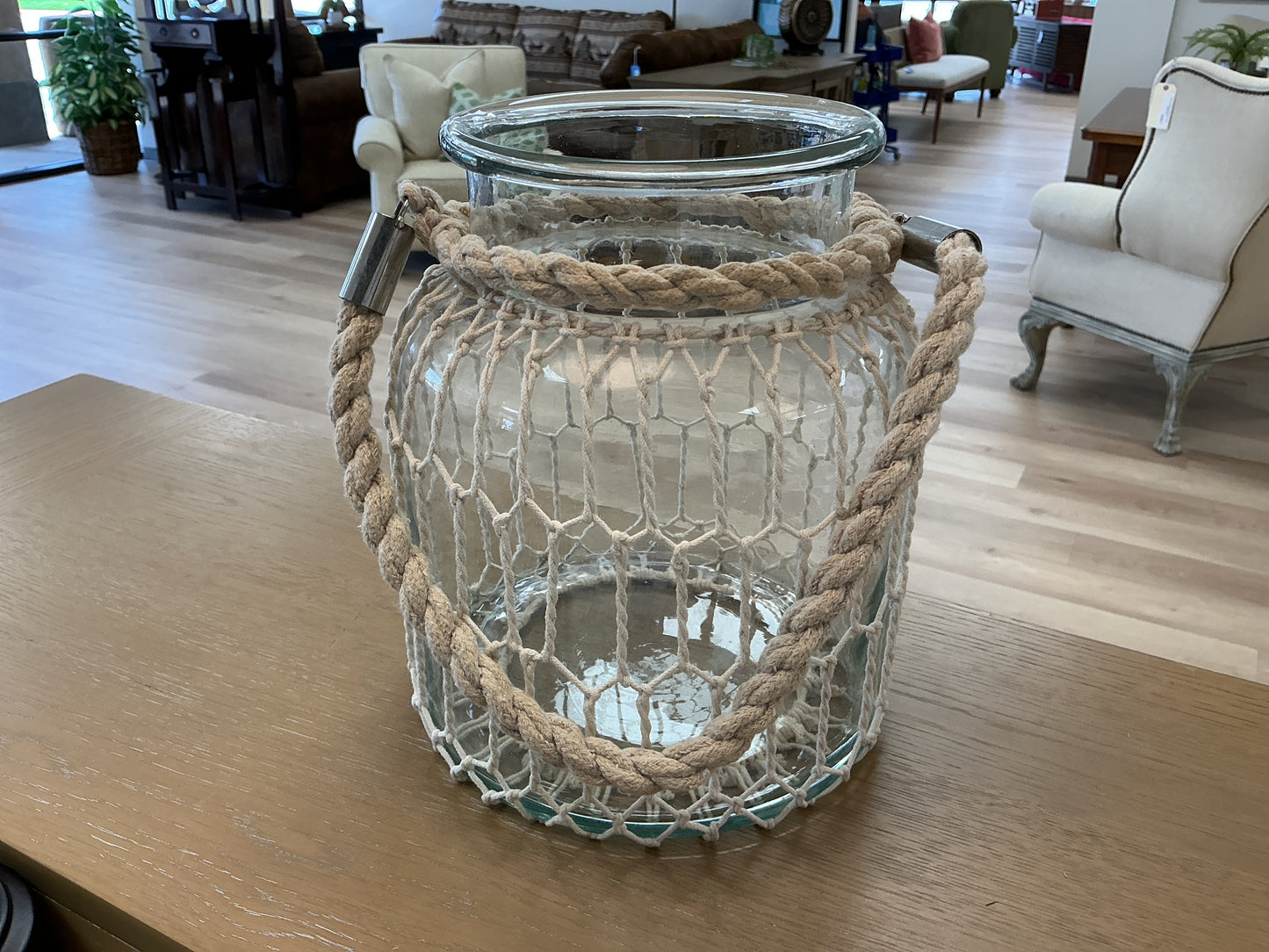Decorative Rope Glass Candle Lantern