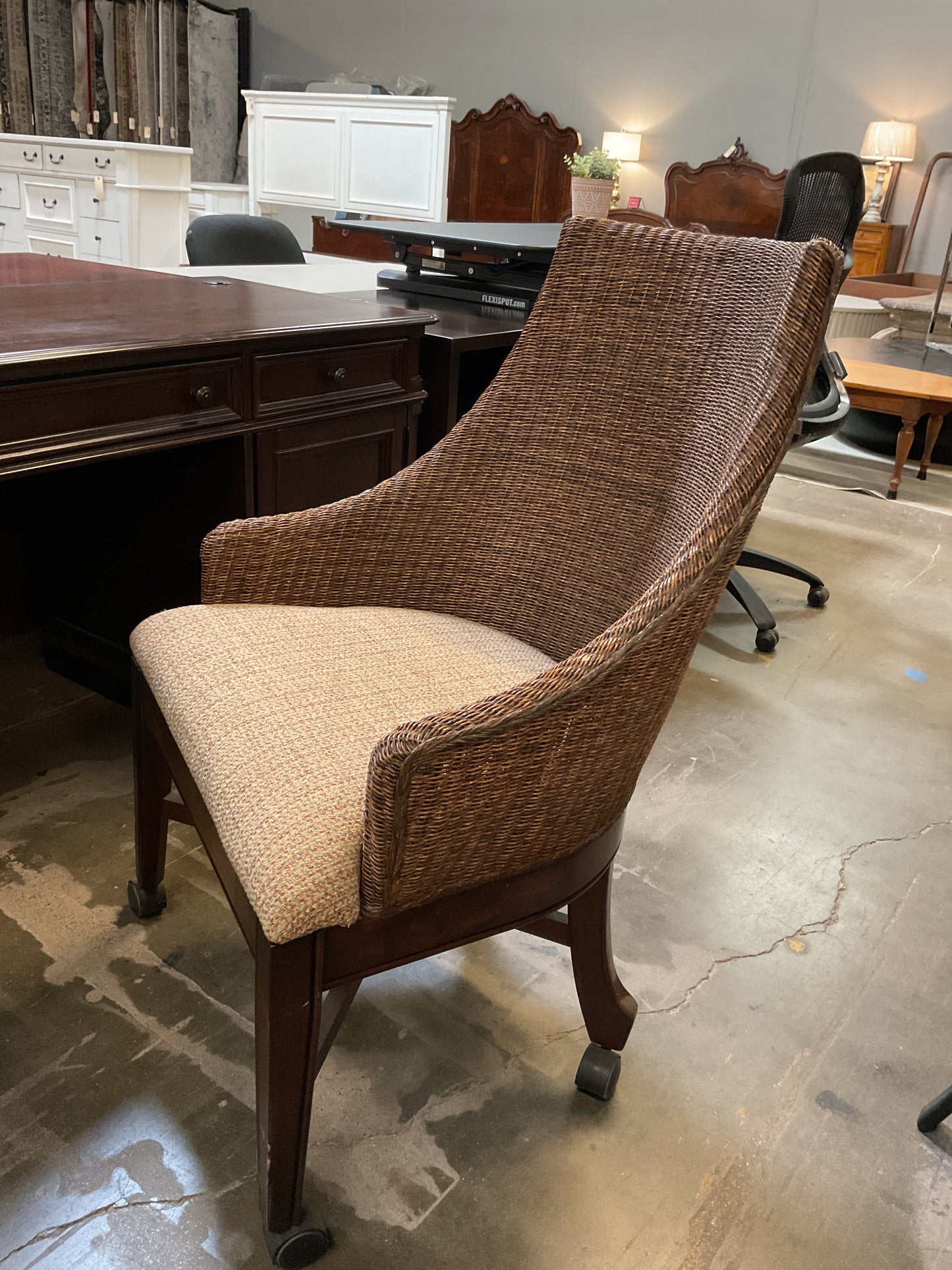 Powell Woven Rolling Armchair