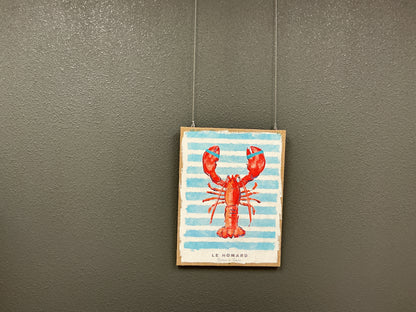 Plastered Burlap Wall Decor