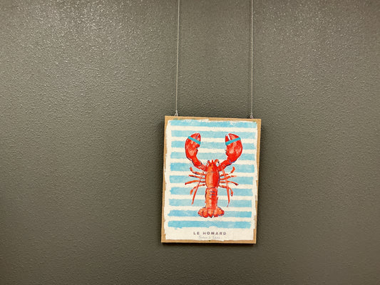 Plastered Burlap Wall Decor