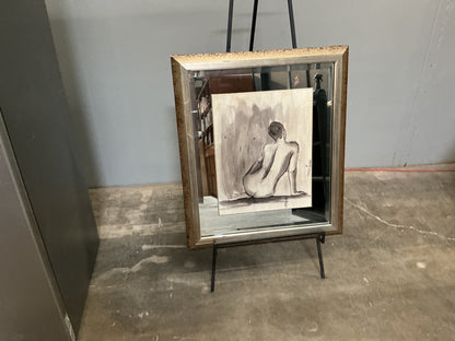“Sumi-e Figure ” Custom Framed Print
