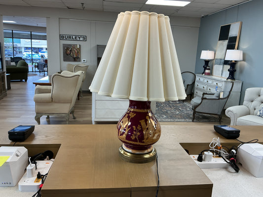 Greek Inspired Porcelain Lamp w/Shade
