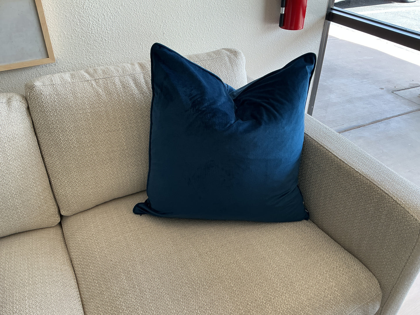 Luxury Lapis Velvet Pillow (24x24)