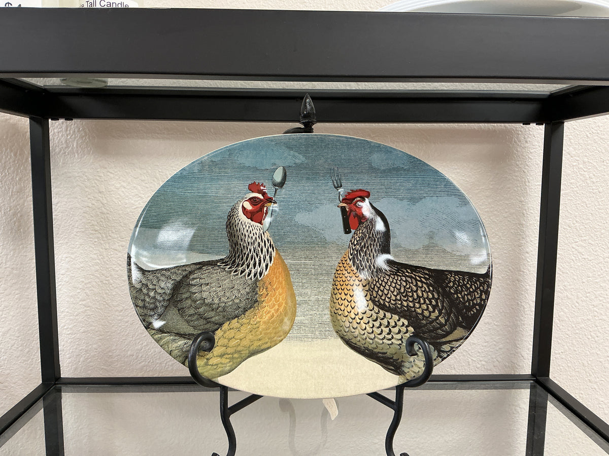 John Derian “Hungry Chickens” Stoneware Platter