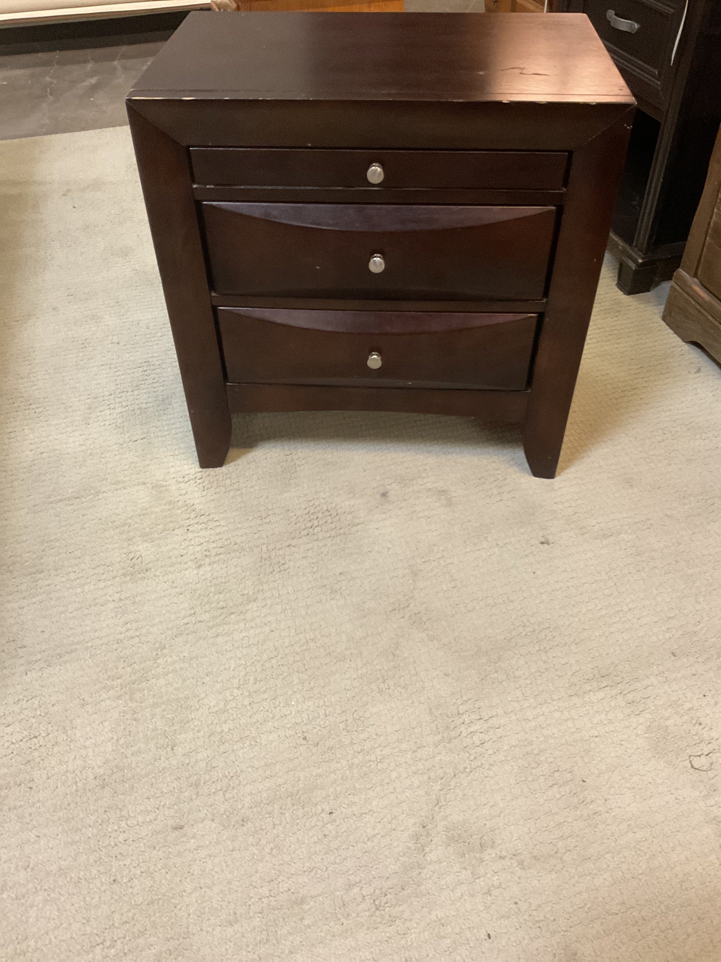 Emily 2-Drawer Nightstand w/Tray