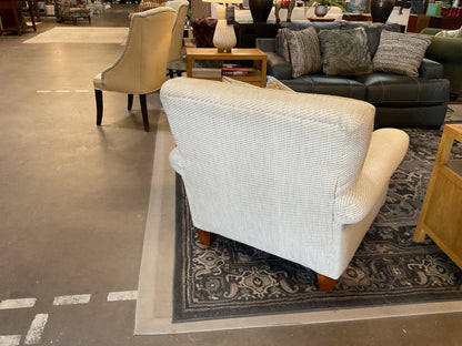 Honey Herringbone Club Chair by Haverty’s