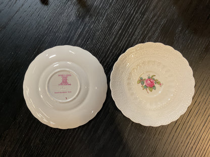 Spode Billingsley Rose Pink Saucers (Set of 6)