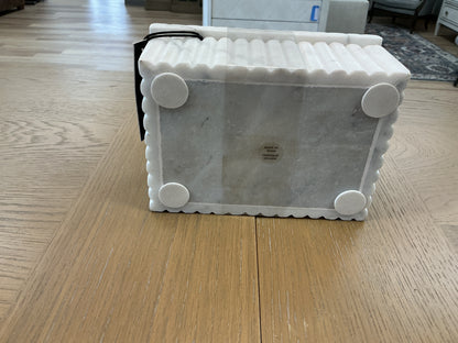 Sculpted Lidded Marble Box by Tahari