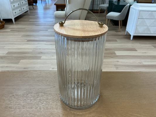64oz Fluted Glass Storage Canister