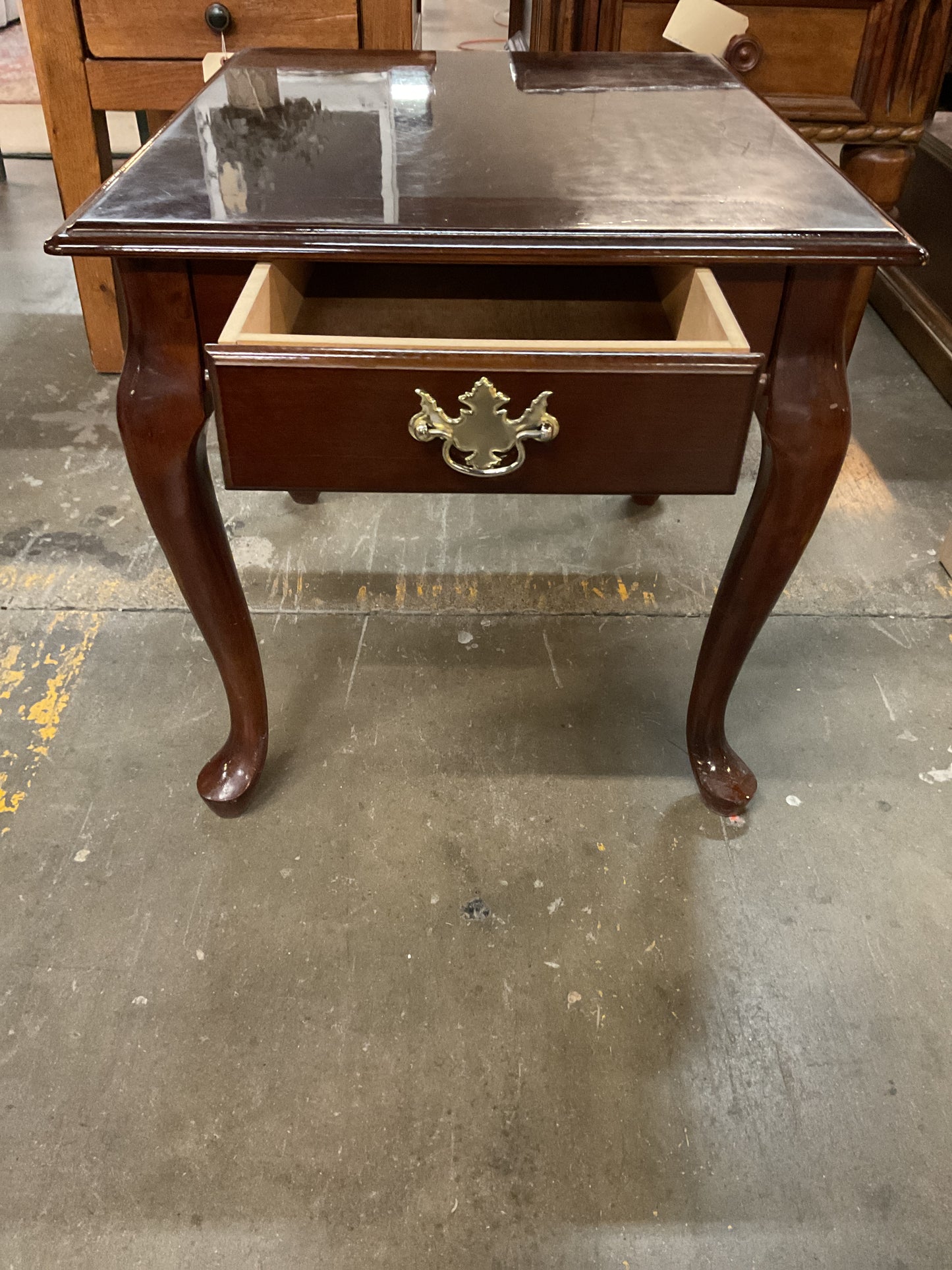Solid Cherry Wood End Table