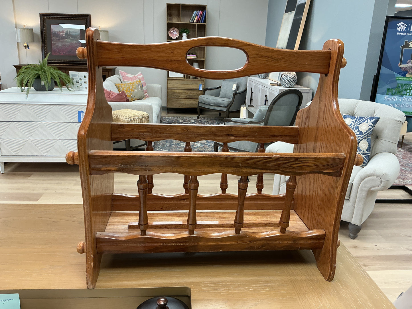 Wood Magazine Rack