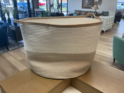 XXL Coiled Rope Tapered Basket