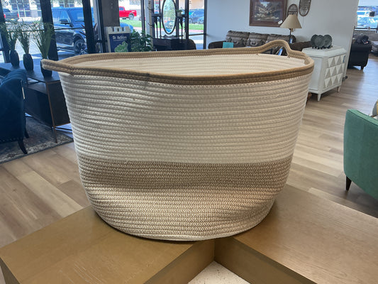 XXL Coiled Rope Tapered Basket