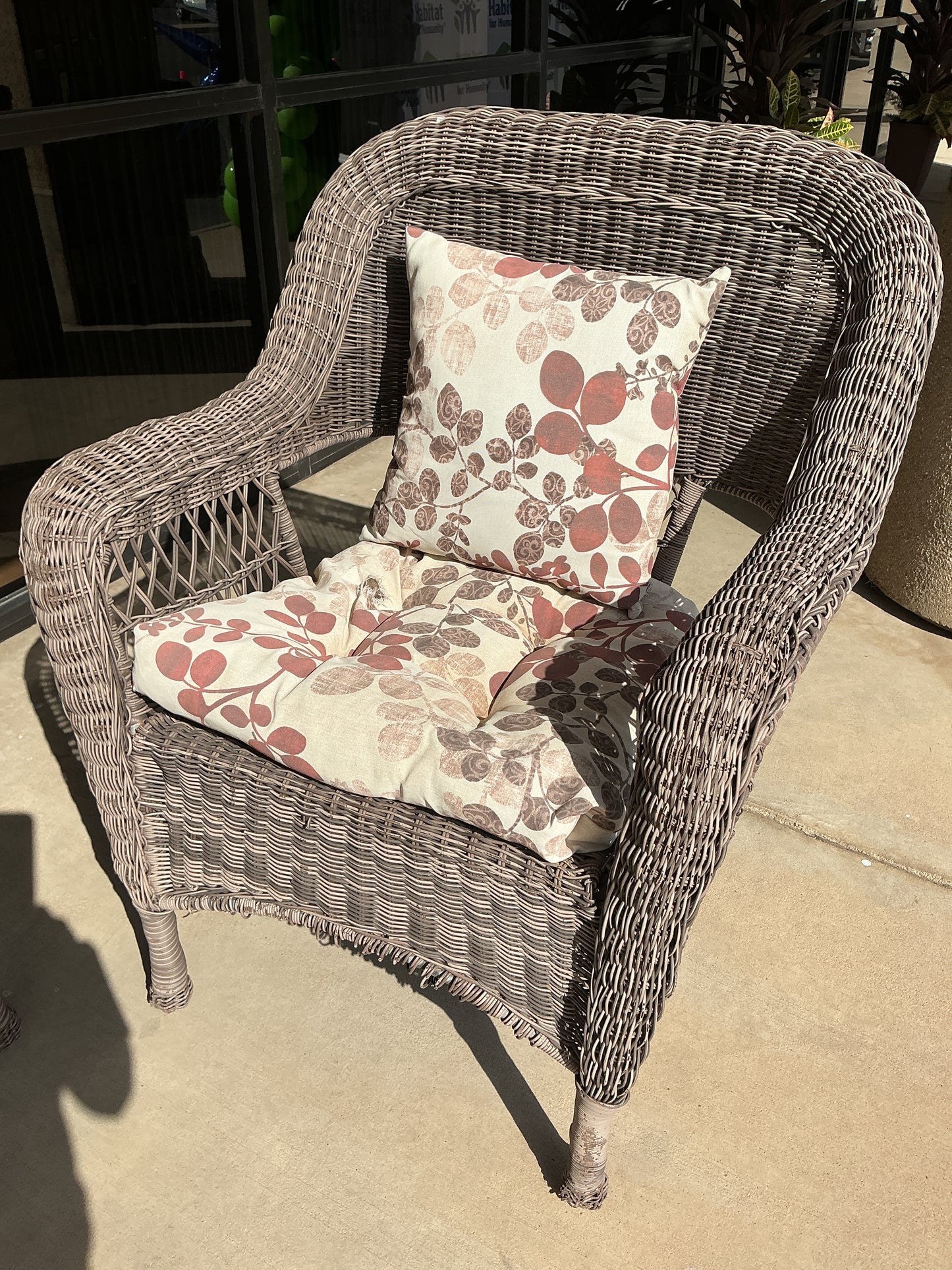 2pc Outdoor Wicker Set