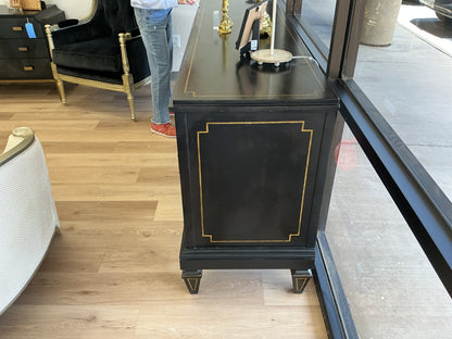 Lillian August Mahogany Wood Buffet with Locking Cabinet