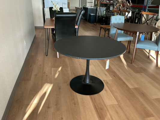 Cone Base Black Round Table