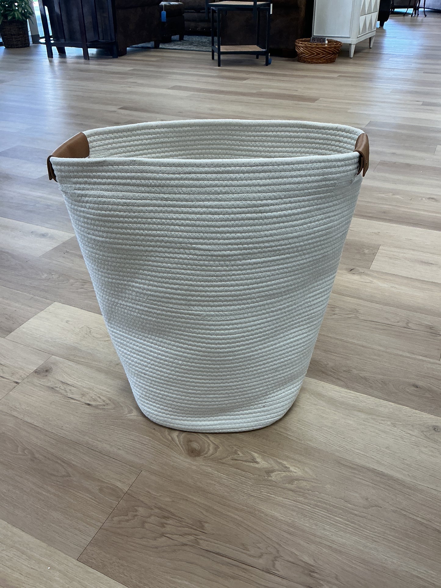 Coiled Rope Laundry Hamper