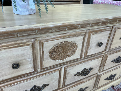 French Country Provincial 9-Drawer Dresser