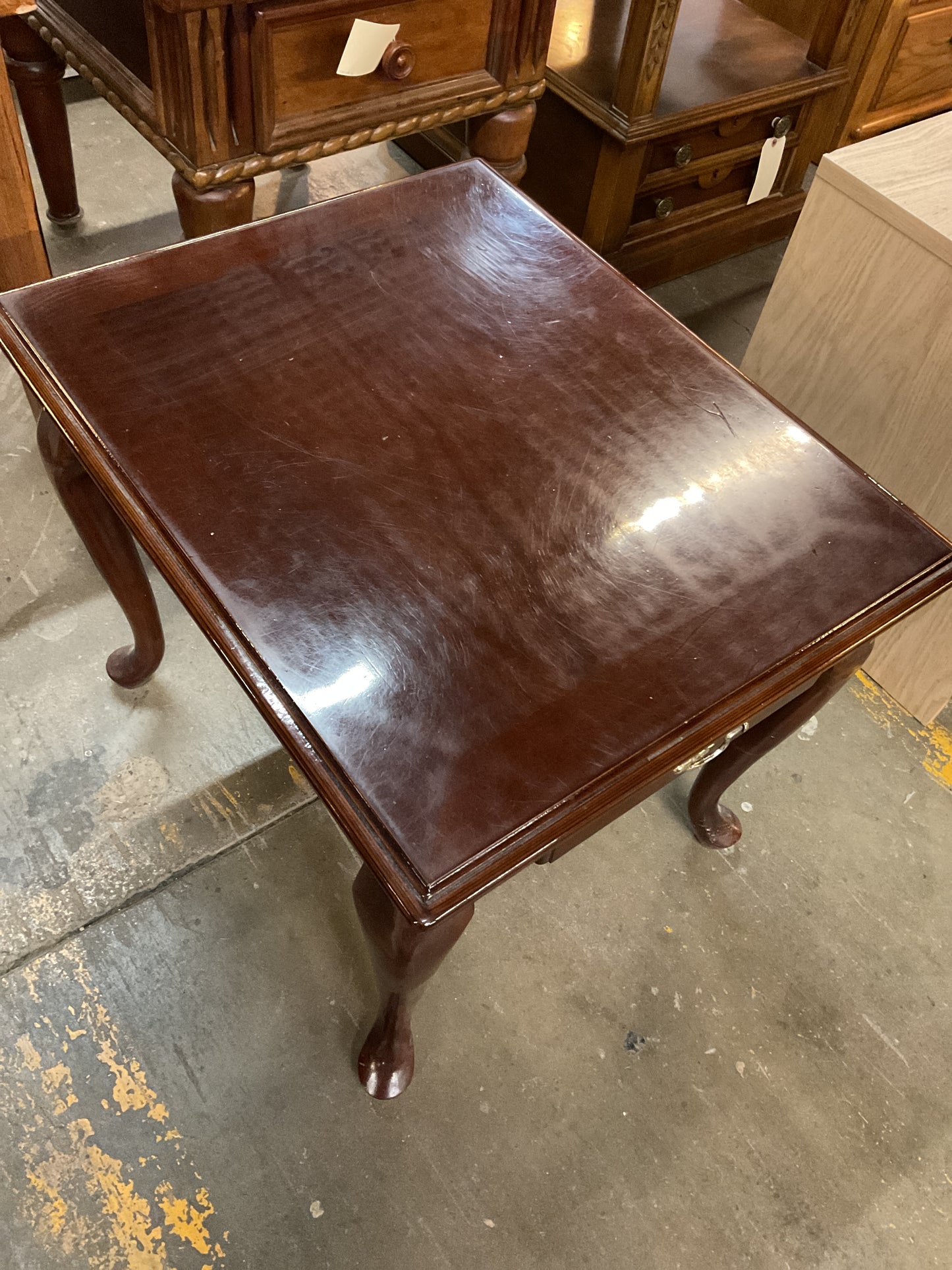 Solid Cherry Wood End Table