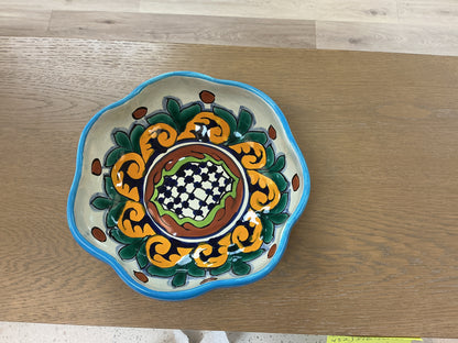 Hand-Painted Ceramic Bright Colors Bowl