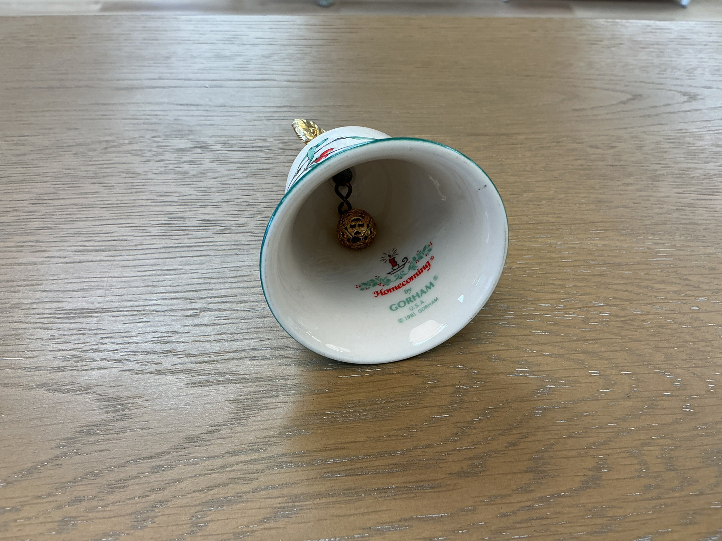 Fine China Christmas Dinner Bell