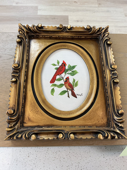 “Feathered Friends Heartfelt” Framed Print