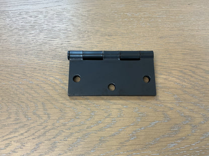 Matte Black Interior Square Door Hinges (Pack of 6)