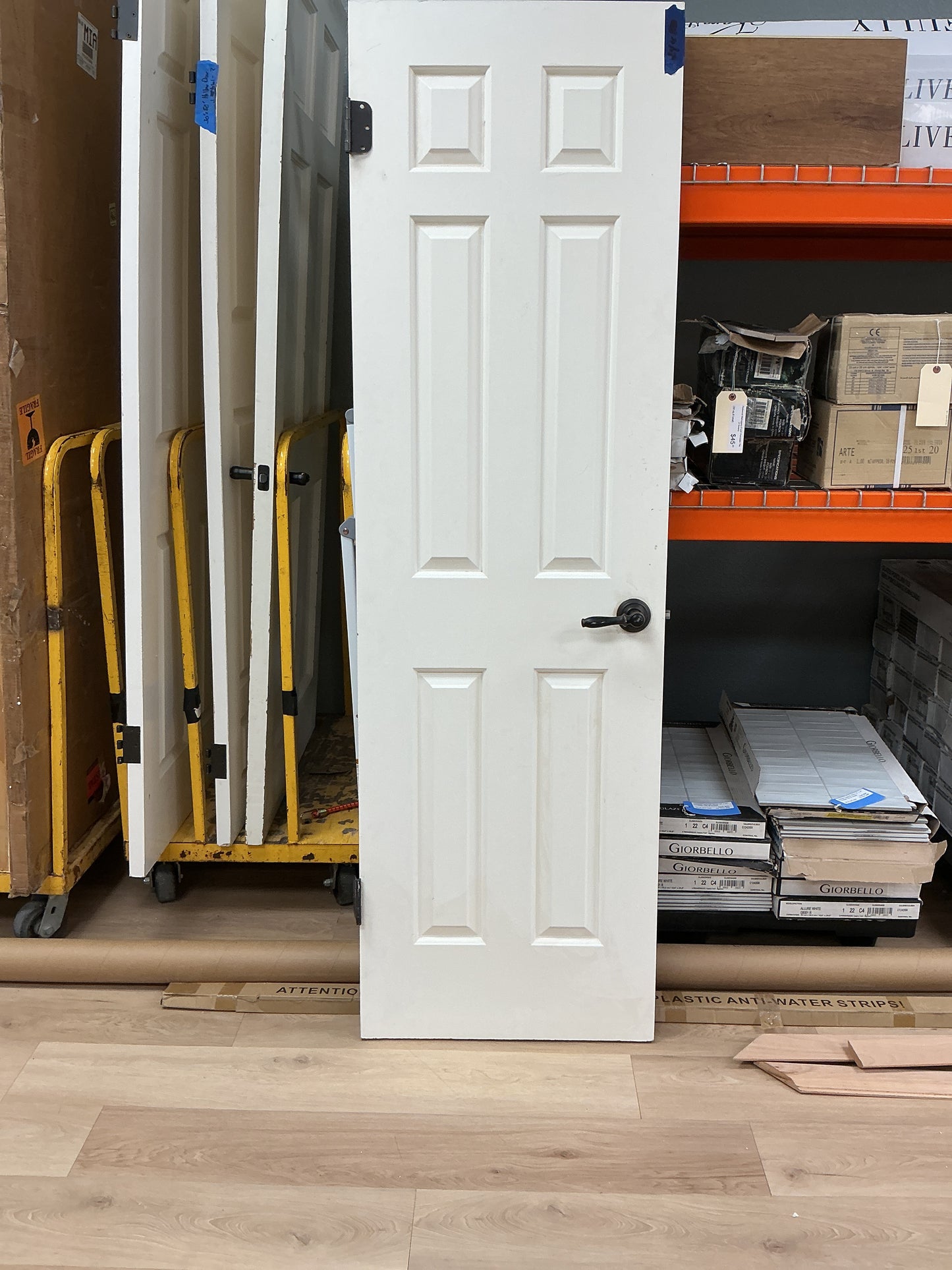 24’ x 80’ 6-Panel Hollow Door w/Knob &  Hinges