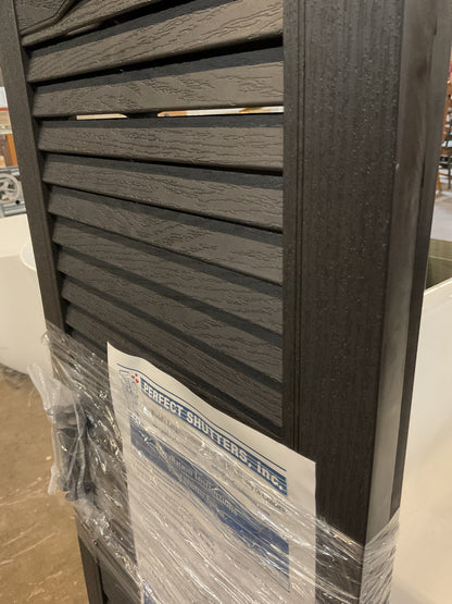 Perfect Shutters Louvered 15in x 47in Exterior Shutters (Pair)