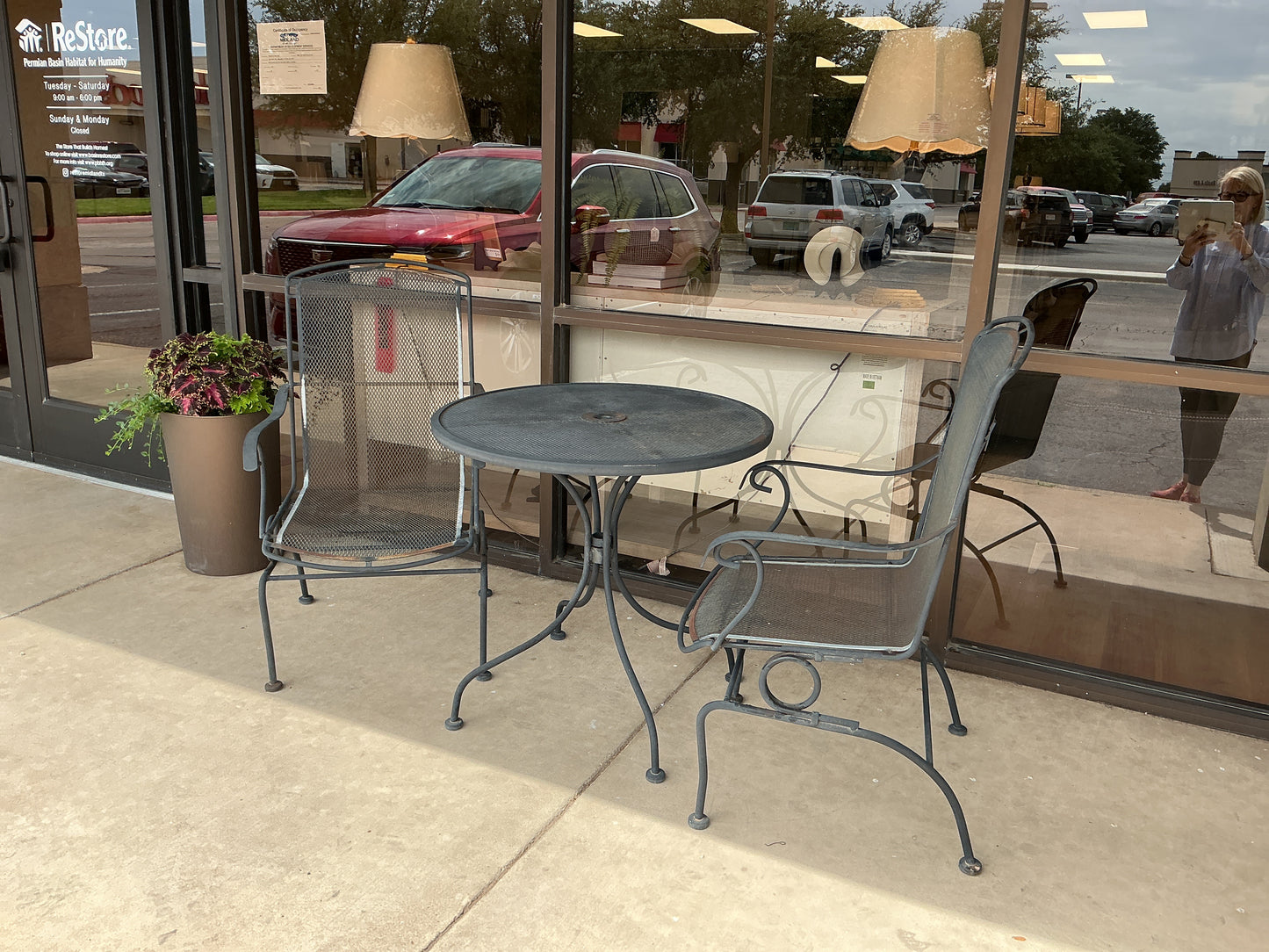3pc Iron Bistro Set