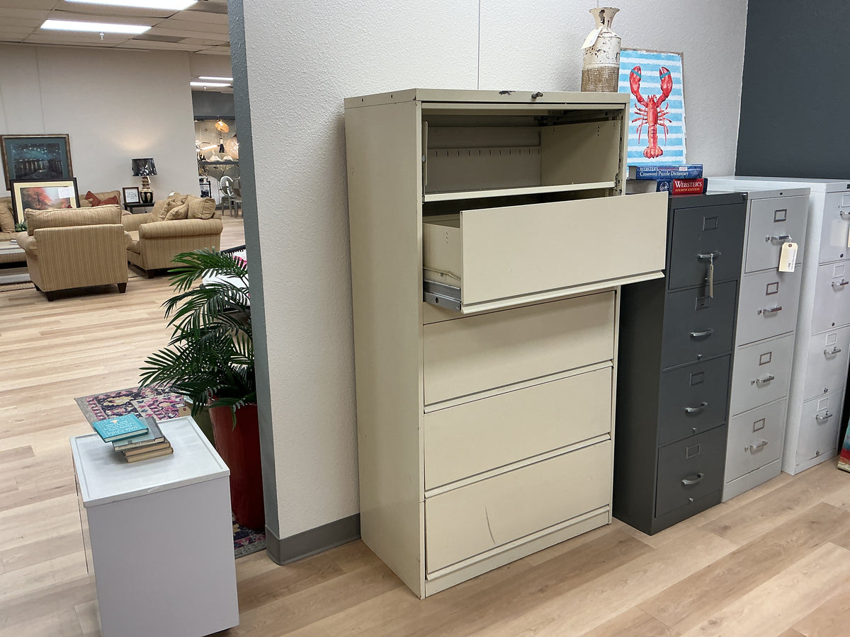 5 Drawer Steel Lateral File Cabinet w/Key