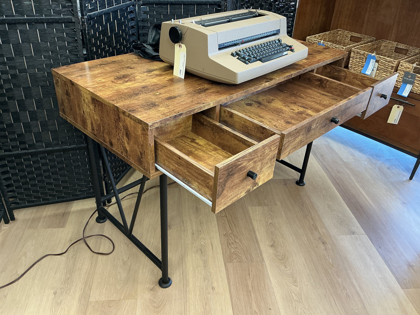 Analiese Rustic Farmhouse Writing Desk