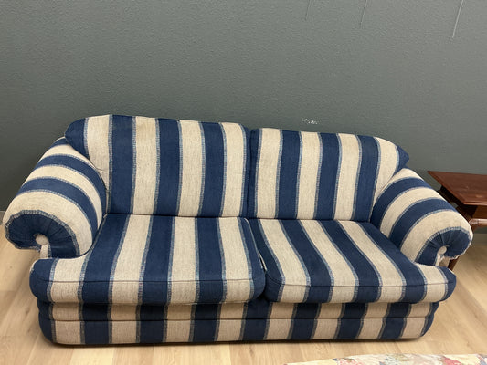 Blue And Striped Sofa